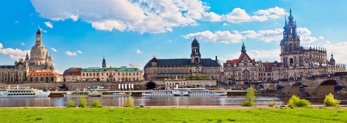 Dresden grande passeio pela cidade de bicicleta